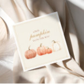 Boho Fall Polka Dot Pumpkins Baby Dusche Serviette