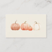 Boho Fall Polka Dot Pumpkins Diaper Raffle Begleitkarte (Vorderseite)