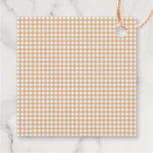 Boho Fall Polka Dot Pumpkins Kinderdusche Vielen D Geschenkanhänger (Rückseite)