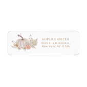 Boho fall pumpen return Address Label (Vorne)