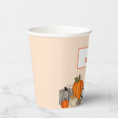 Boho Fall Pumpkin Baby Dusche Pappbecher (Rechts)
