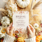 Boho Fall Pumpkin Brautparty Einladung