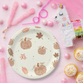 Boho Fall Pumpkin Brautparty Paper Teller (Party)