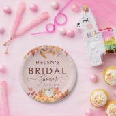 Boho Fall Pumpkin Brautparty Pappteller (Party)