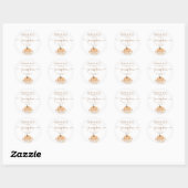 Boho Fall Pumpkin Danke, dass du Sticker hast (Blatt)