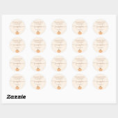 Boho Fall Pumpkin Danke, dass du Sticker hast (Blatt)