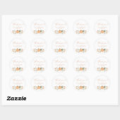 Boho Fall Pumpkin Danke, dass du Sticker hast (Blatt)