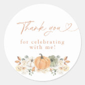 Boho Fall Pumpkin Danke, dass du Sticker hast (Vorderseite)