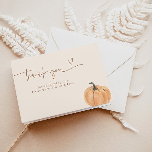 Boho Fall Pumpkin Dankeschön Karte