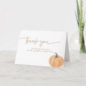 Boho Fall Pumpkin Dankeschön Karte (Vorderseite)