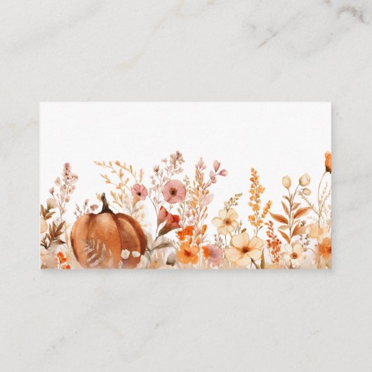 Boho Fall Pumpkin Date Night Ideas Begleitkarte (Rückseite)