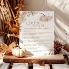 Boho fall pumpkin, der Daddy best game kennt