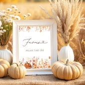 Boho Fall Pumpkin Favoriten Bitte nimm dir eins Poster