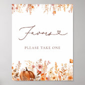 Boho Fall Pumpkin Favoriten Bitte nimm dir eins Poster (Vorne)
