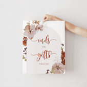 Boho fall pumpkin floral cards and gifts poster