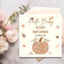 Boho Fall Pumpkin Gender Neutral Baby Dusche