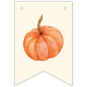 Boho Fall Pumpkin Happy Birthday Wimpelkette (Erste Fahne)