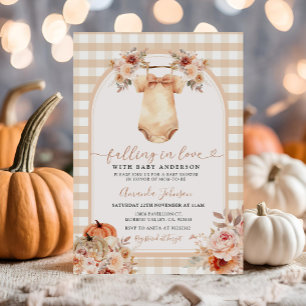 Boho Fall Pumpkin Kleidung Kinderdusche Einladung