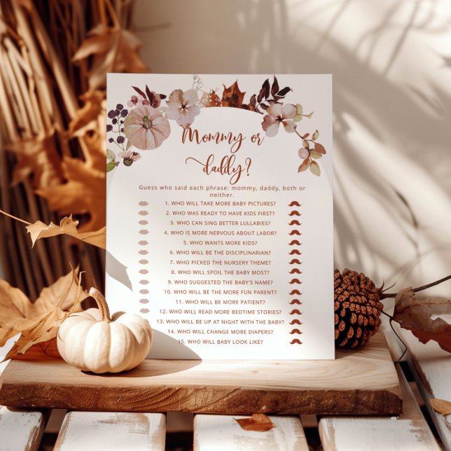 Boho fall Pumpkin Mommy oder Daddy Baby Dusche Spi (Von Creator hochgeladen)