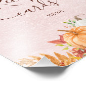 Boho Fall Pumpkin Verlasse hier Ihre Rezept-Karte Fotodruck (Ecke)