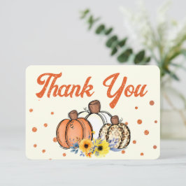 Boho Fall Pumpkin Vielen Dank Dankeskarte