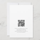 Boho Fall Pumpkins Pampas QR Code Wedding Save The Date (Rückseite)