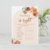 Boho Fall rät euch das richtige Brautparty Einladung (Stehend Vorderseite)