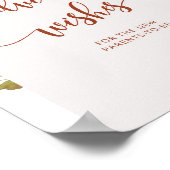 Boho Fall Rat und Wünsche Poster (Ecke)