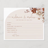 Boho Fall Rat und wünscht Brautparty-Karte (Vorderseite)