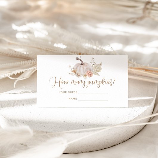 Boho Fall Rate, wie viele Kürbis Begleitkarte