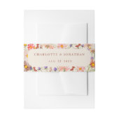Boho Fall Rustikale Wildblume Floral Beige Hochzei Einladungsbanderole (Vorderseite Beispiel)