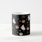 Boho Fall Spooky Ghost Halloween Kaffeetasse (Mittel)