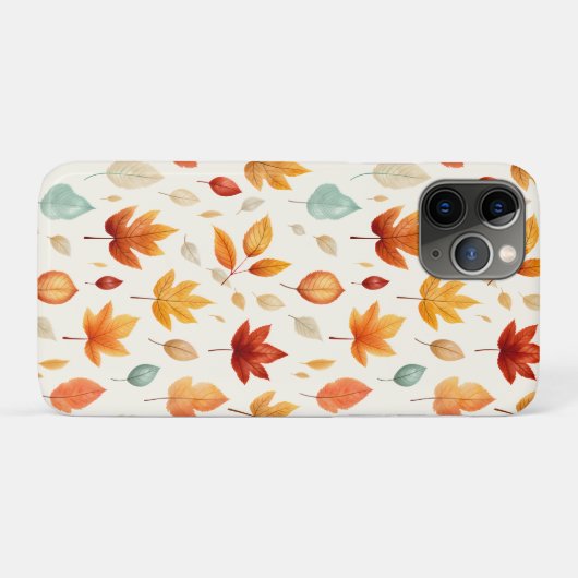 Boho Fall Verlasse Pattern Herbst Schönheit mit St Case-Mate iPhone Hülle (Rückseite (Horizontal))