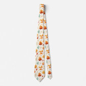 Boho Fall Verlasse Pattern Herbst Schönheit mit St Krawatte (Vorderseite)