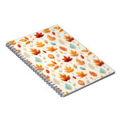 Boho Fall Verlasse Pattern Herbst Schönheit mit St Notizblock (Rechte Seite)