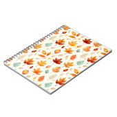 Boho Fall Verlasse Pattern Herbst Schönheit mit St Notizblock (Linke Seite)