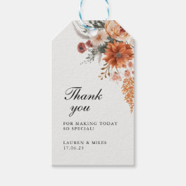 Boho Fall Vielen Dank für den Tag Geschenkanhänger