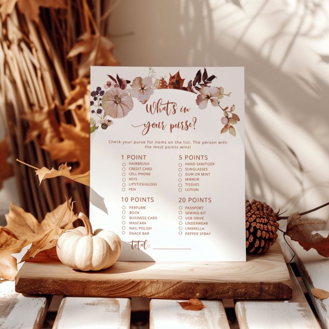 Boho fall Was ist in deinem Baby-Duschspiel (Von Creator hochgeladen)