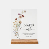 Boho Fall Wildblume Akryllisches Zeichen Acrylschild (Vorderseite)