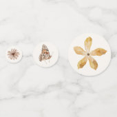 Boho Fall Wildblume Brautparty Konfetti (Rückseiten)