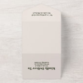 Boho Fall Wildblume Wedding All In One Einladung (Außenbereich)