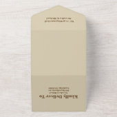 Boho Fall Wildblume Wedding All In One Einladung (Außenbereich)