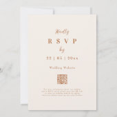 Boho Fall Wildblume Wedding Einladung (Rückseite)