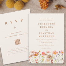 Boho Fall Wildblume Wedding