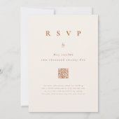 Boho Fall Wildblume Wedding Einladung (Rückseite)