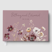 Boho Fall Wildblume Wedding Gästebuch (Vorderseite)