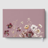 Boho Fall Wildblume Wedding Gästebuch (Rückseite)