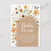 Boho Fall Wildblume Wiese Books for Baby Begleitkarte (Vorderseite)
