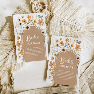 Boho Fall Wildblume Wiese Books for Baby Begleitkarte