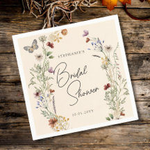 Boho Fall Wildblumen Brautparty